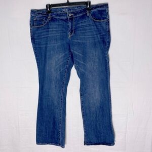 Mossimo Supply Co. Med Wash Low Rise Boot Cut Jeans 18R